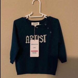 Zadig and Voltaire kid’s cashmere sweater.